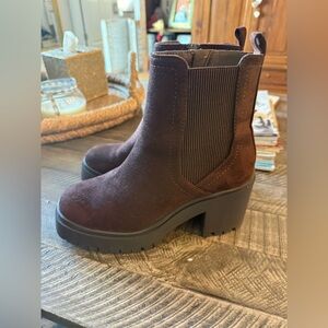 SODA Dark Chocolate Suede Ankle Boots